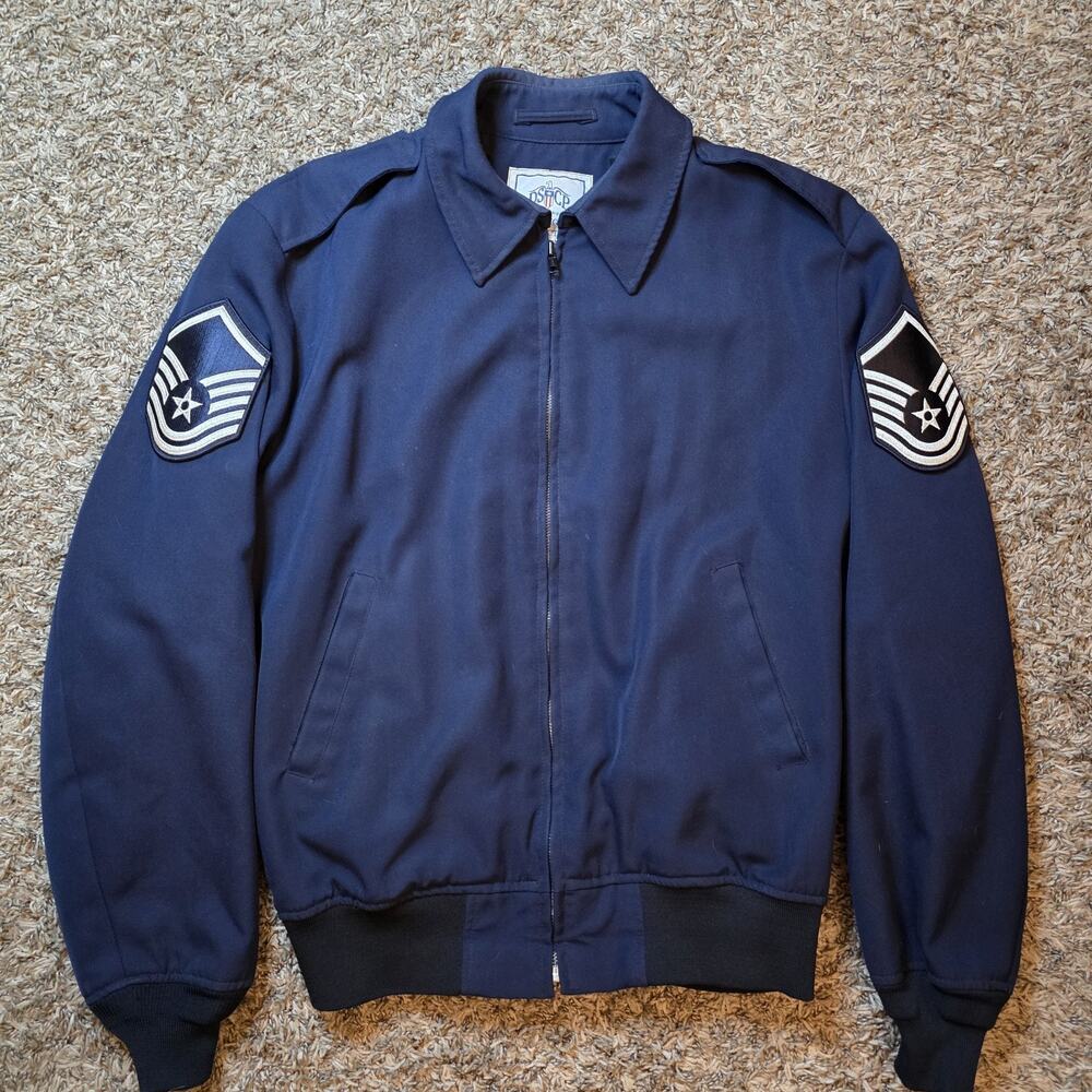 DSCP Jacket Mens 48L Wings Collection Light Weight Coat Navy Blue No Liner USAF